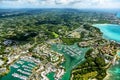 Aerial view of Marina Bas-du-Fort, Pointe-ÃÂ -Pitre, Grande-Terre, Guadeloupe, Caribbean